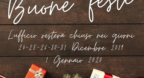 Chiusura uffici Natale 2019 - Cooperativa Sociale Delfino